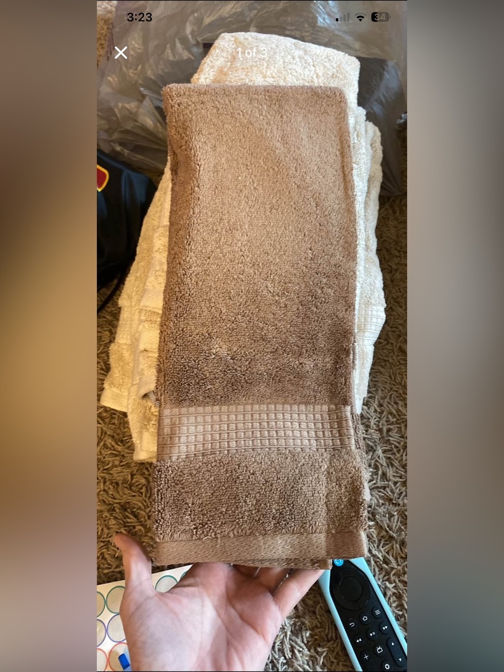 Set of 4-Apt 9/latte/ hand towels
